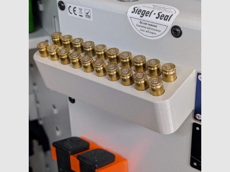 Magnetic ammunition holder for cartridges for the gun cabinet - accessories for the gun cabinet
