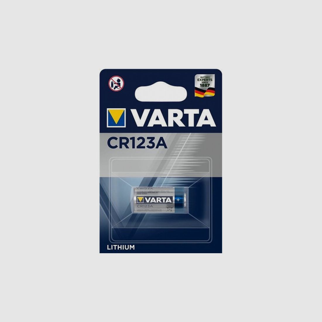 VARTA Batterie CR123A Lithium 3V BP1