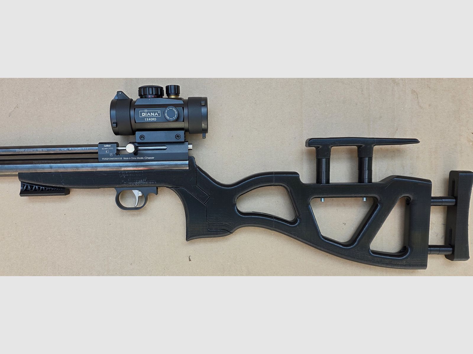 Grip / stock for Diana Chaser Bandit Airbug PETG black #01