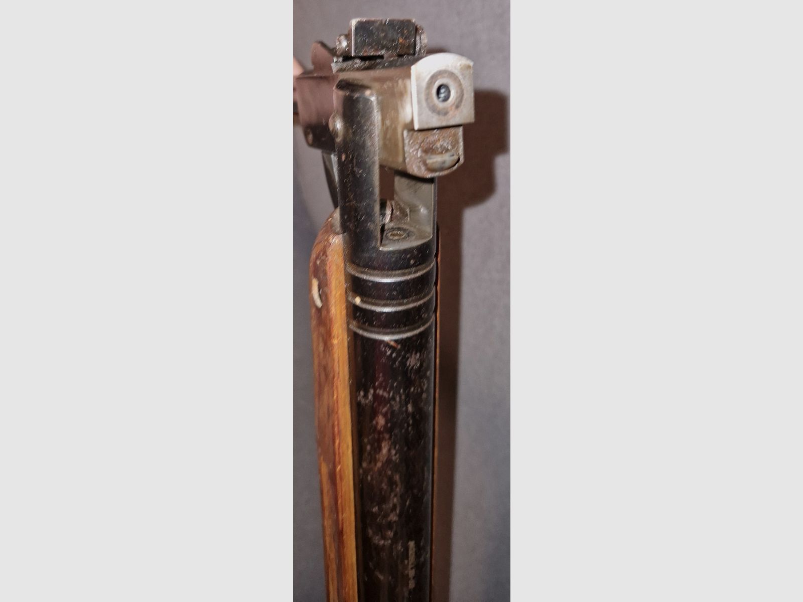 HAENE SUHL III - 56 / 3 - 56 / S 32/1108/1007 /4.5mm / GDR VEB AIR RIFLE VERY GOOD PRESSURE / LITTLE SURFACE RUST / VERY RARE ( NR31 ) ------>! READ DESCRIPTION ! <------