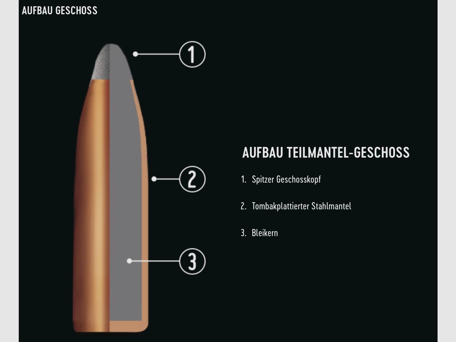 RWS 2116405 .222 Rem. Teilmantel Spitz 3,2g 50grs. Langwaffenmunition