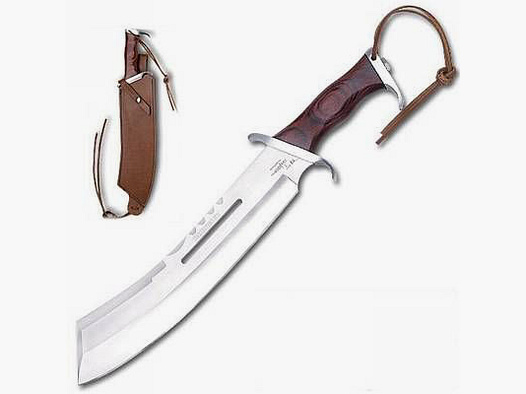 Hibben Combat Machete including leather sheath