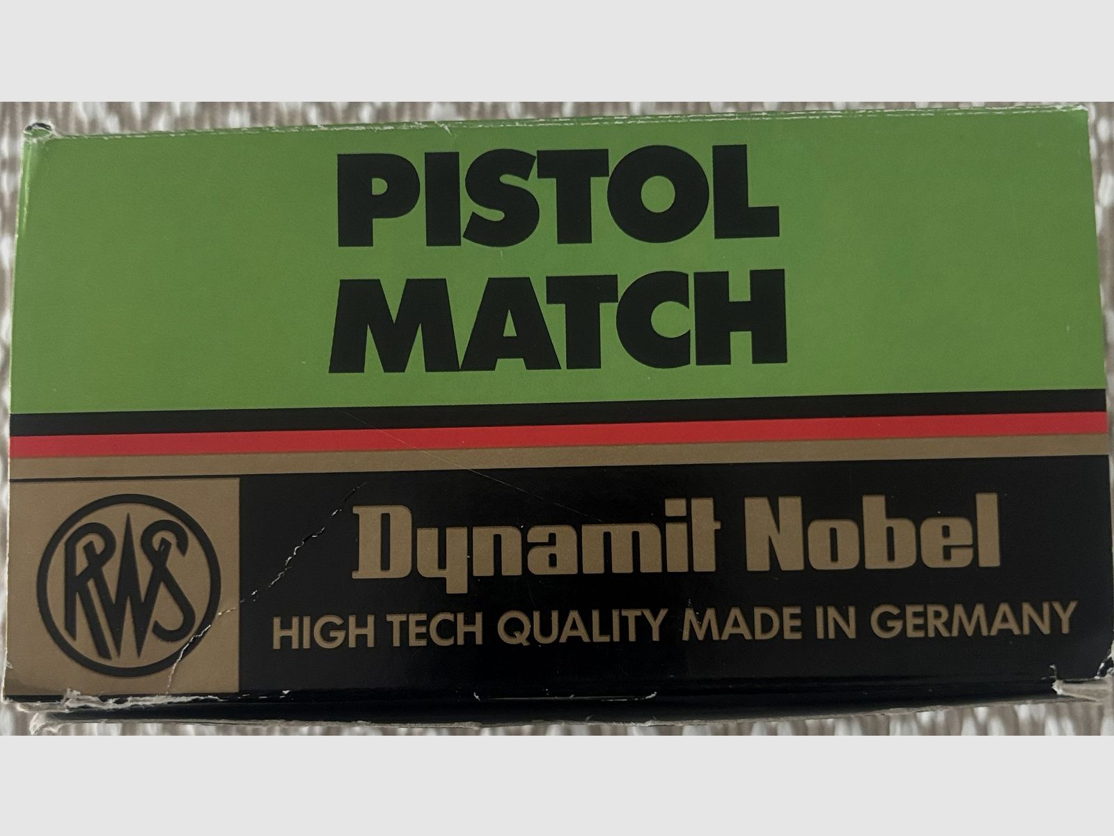 Original RWS .22 lfb. Pistolet, 3 sortes Match 2,6g/40grs