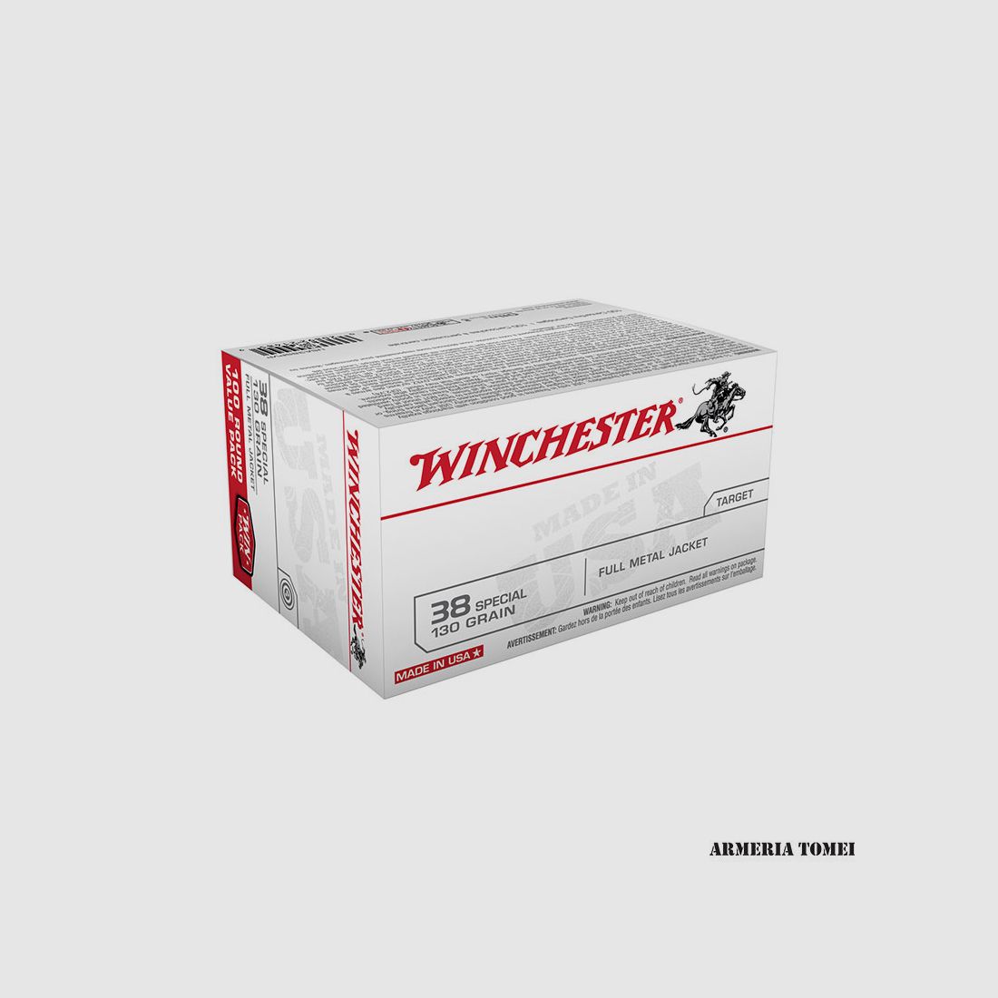 WINCHESTER – 38 SPECIAL 130GR VOLLMETALLHÜLSE, Bild 1 von 2