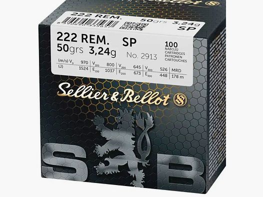 S&B 50gr / 3,24g Soft Point 100 uds V335652