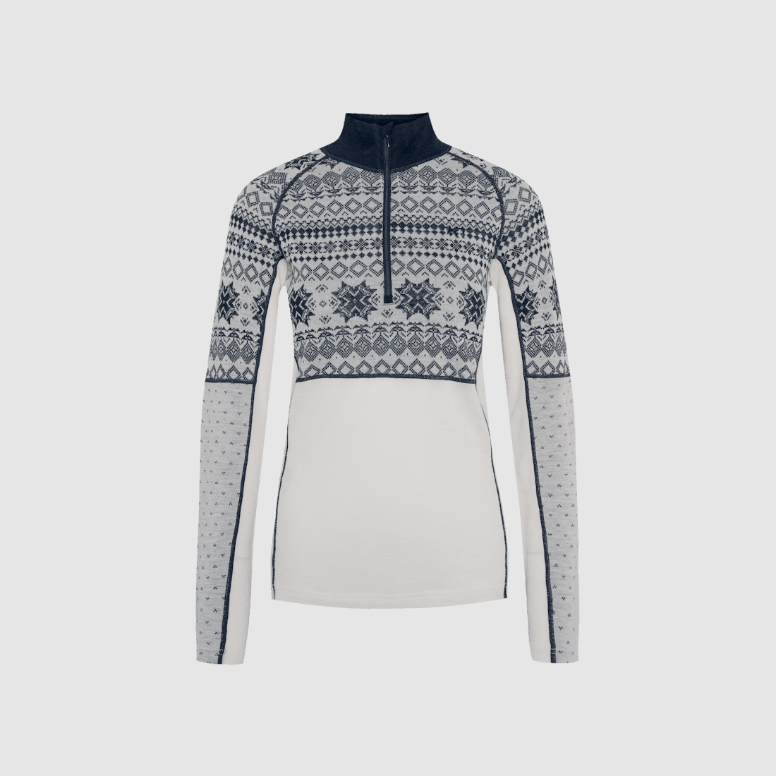 Kari Traa Vilma Sweater Half Zip Natural White XL