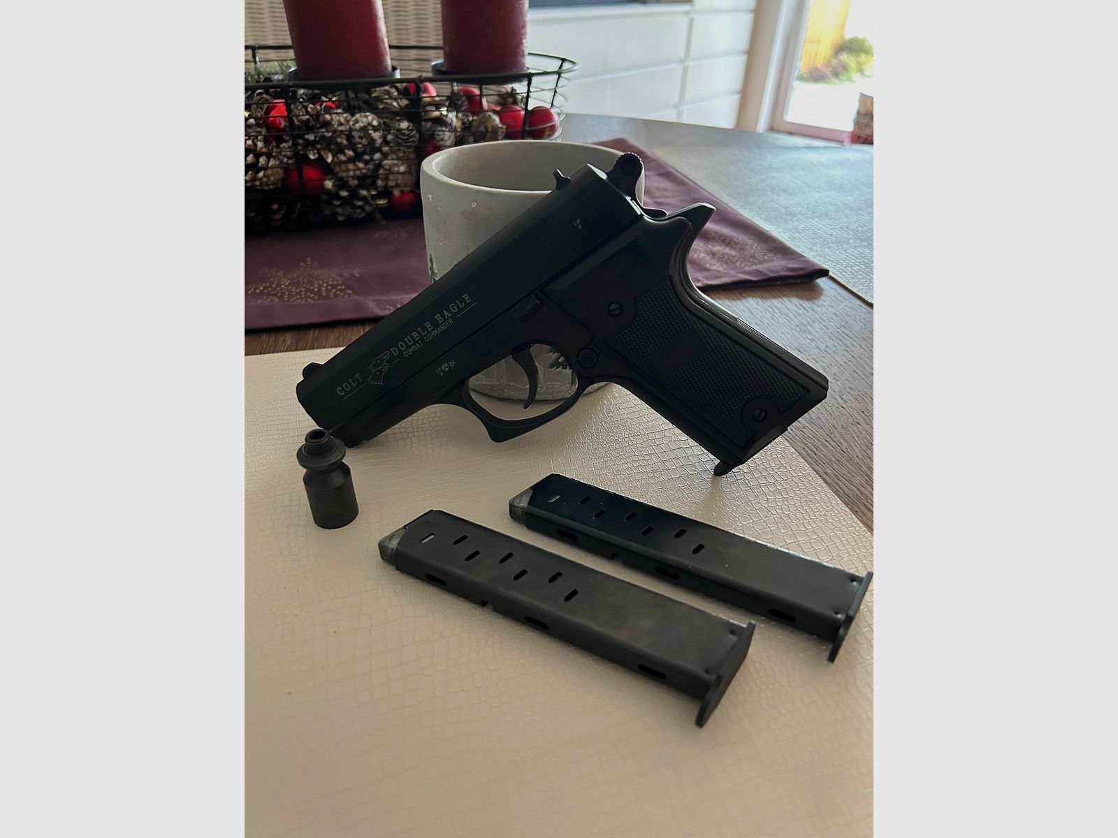 Colt Double Eagle Combat Commander – Pistolet d'alarme 9 mm P.A.K. – État impeccable