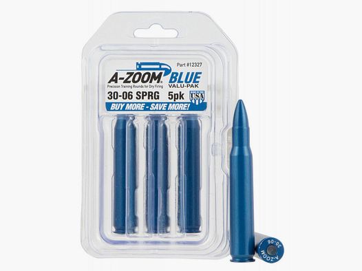 A-Zoom Cartucho de Aluminio Anodizado .30-06 Sprg. 5 Piezas