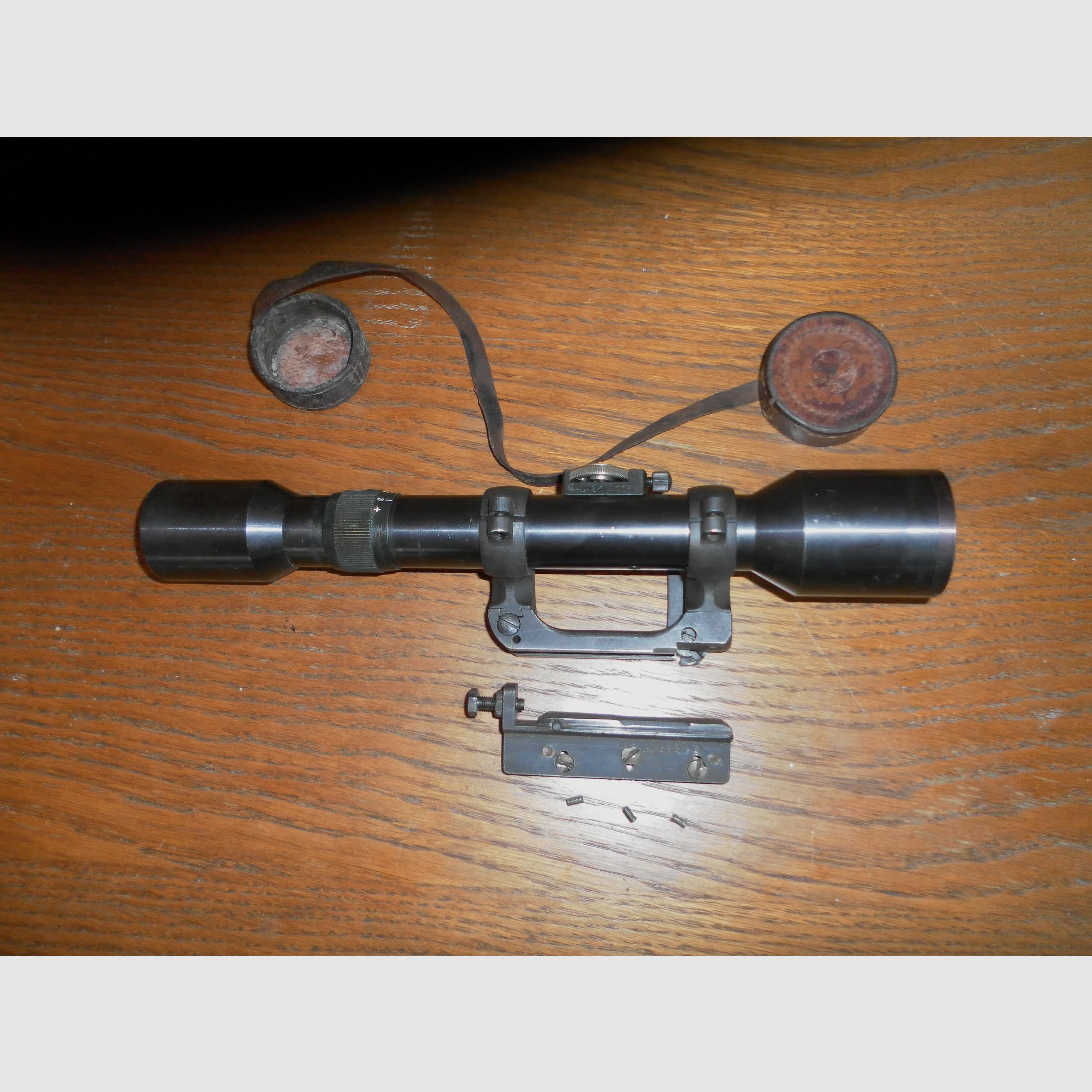 AJACK Zielfernrohr 4x90, mit original Befestigung für k98k, II WK