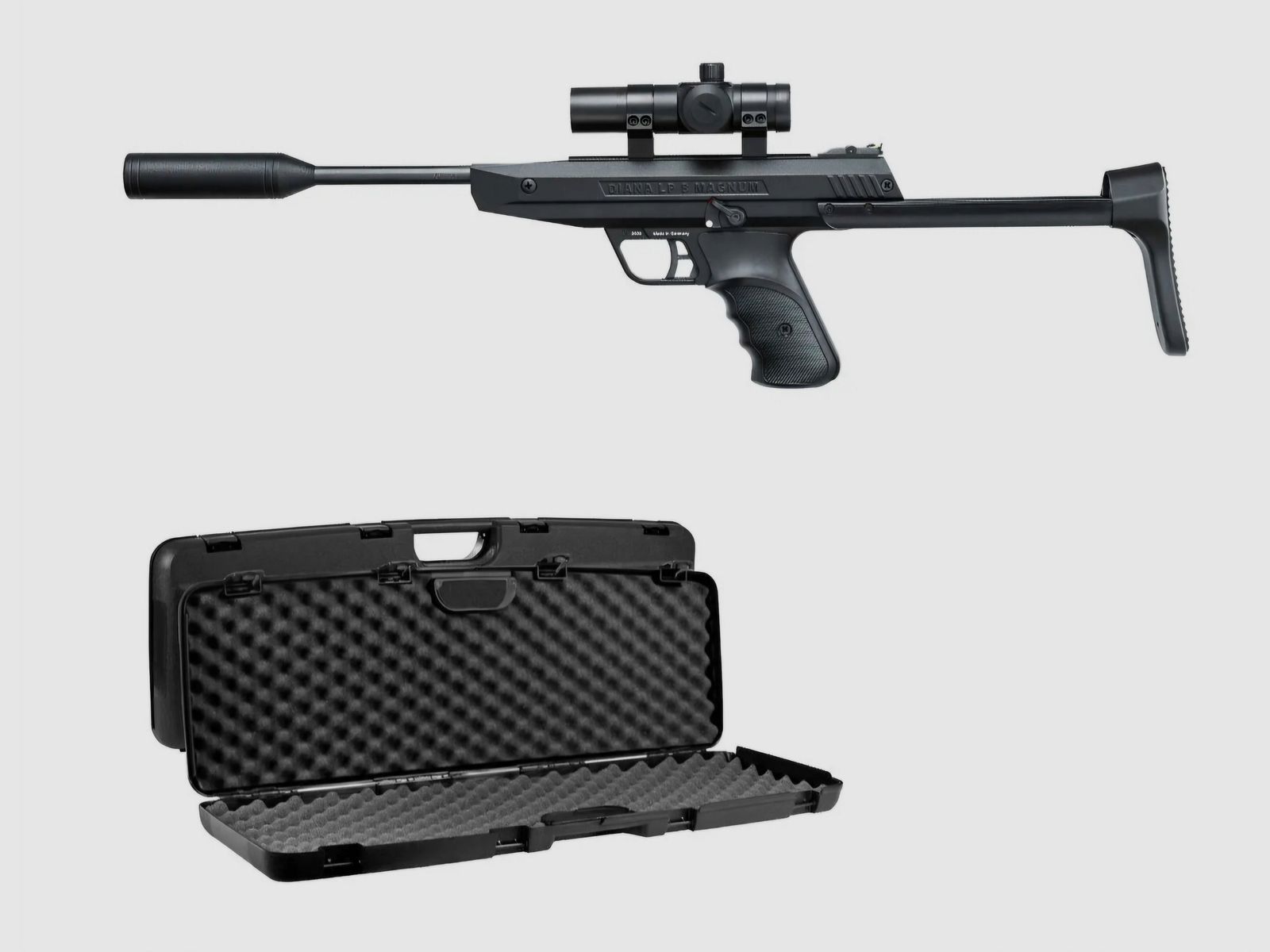 Vendo: Diana LP8 Magnum Tactical Set - 4,5 mm Diabolo + Red Dot + maletín, como NUEVO, imagen 1 de 3