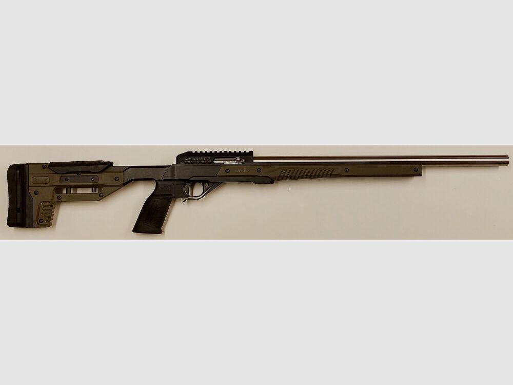 Schwaben Arms GmbH - Neuheit - SAR 10/22 MATCH Selbstladebüchse, Kaliber .22L.R., mit Bullbarrel und MDT ORYX Schaft