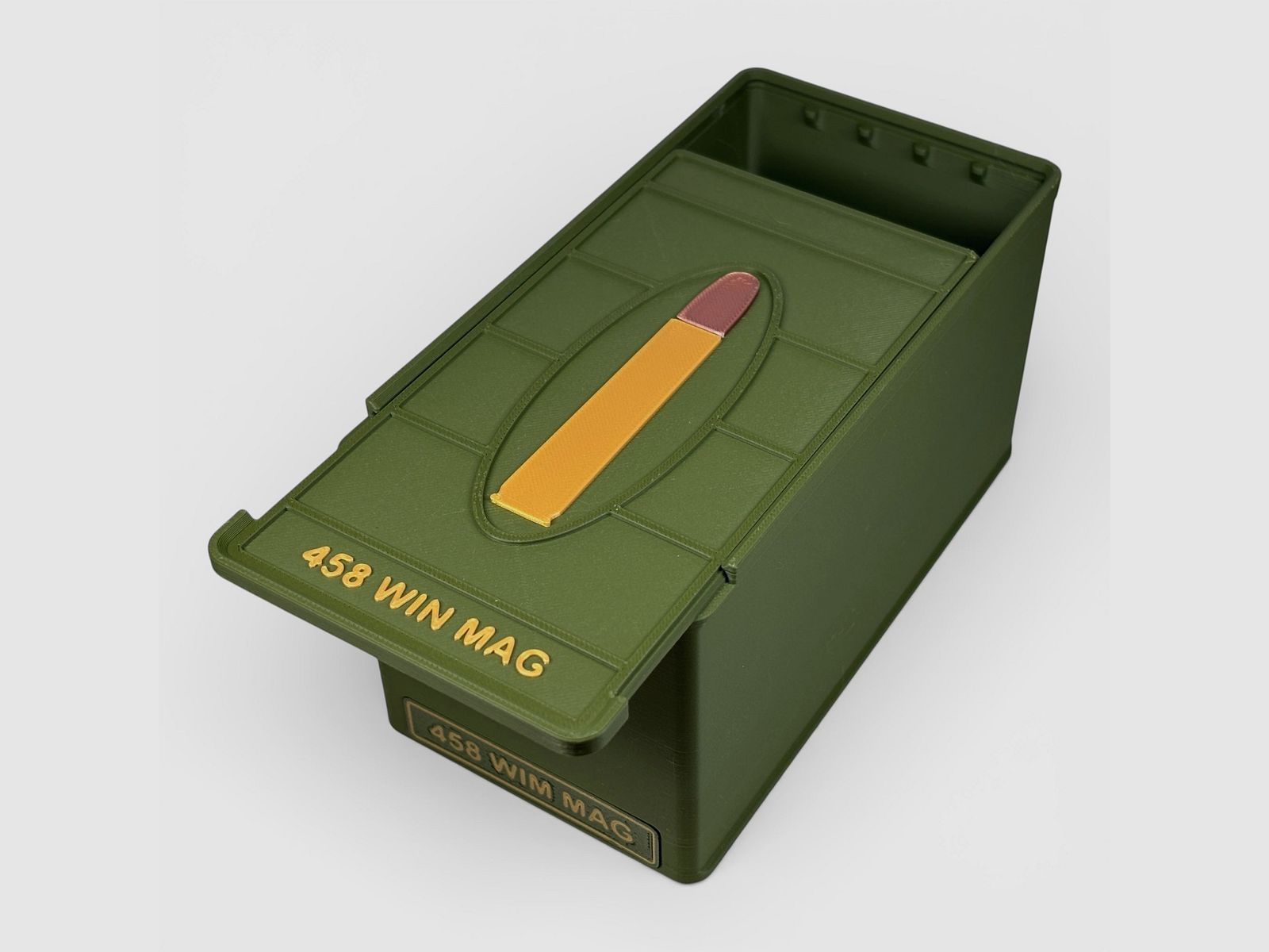 Coconut Innovations Ammunition Box / .458 WIN Mag / 'Sliding Lid' / Cartridge Box, Ammo Box