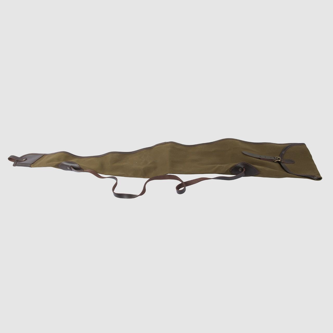 Gewehrfutteral Gewehrtasche Gewehrsack Segeltuch mit Falte 108 x17 cm olivgrĂĽn