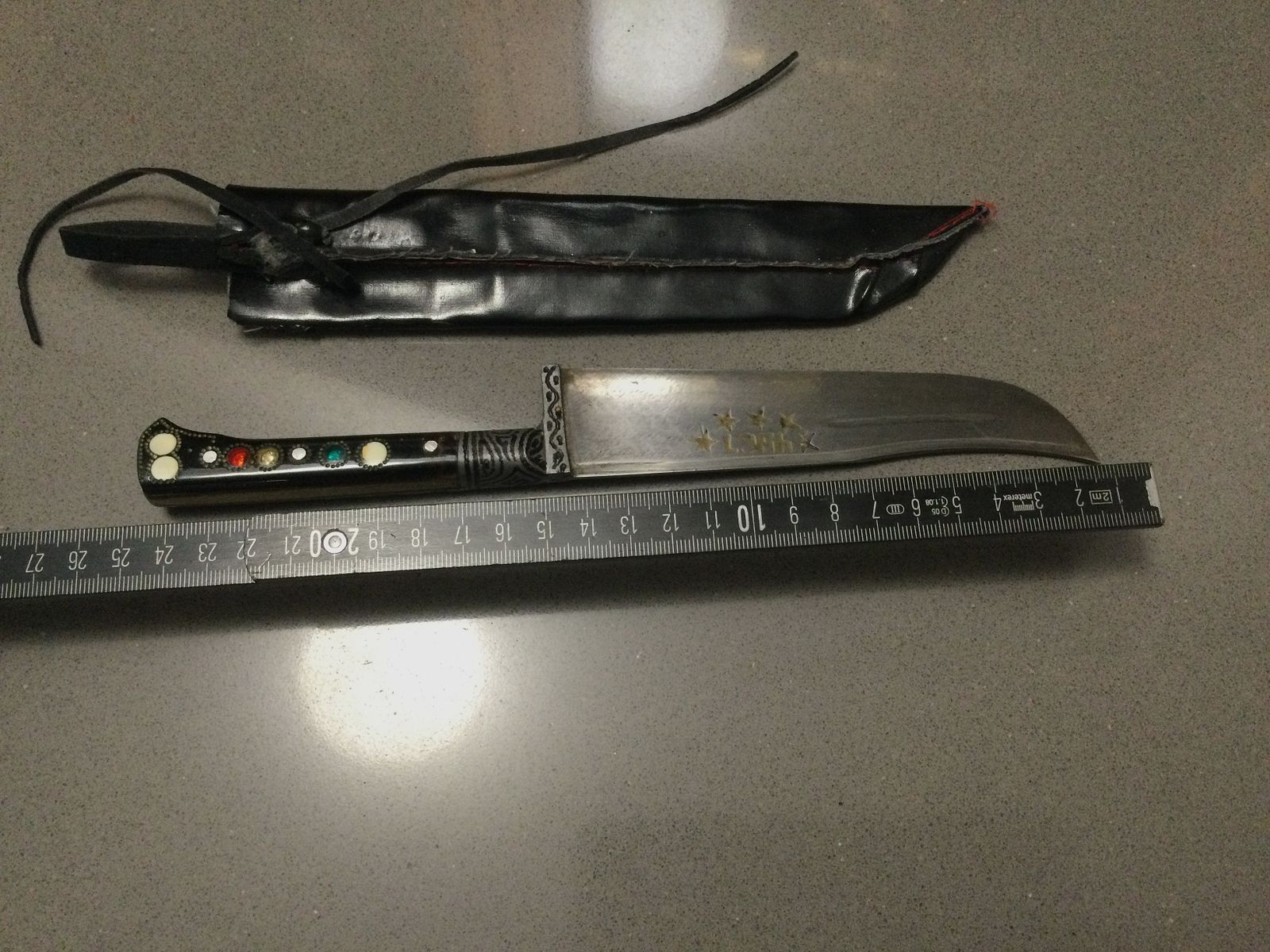 Knife Old, Tartar style, Crimea, very beautiful collector's item.