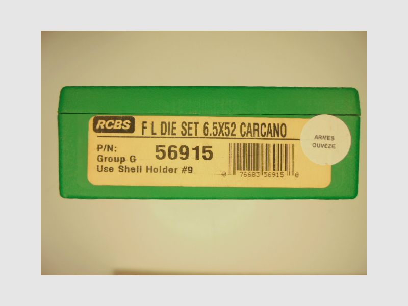 WERKZEUGSET STAHL RCBS KALIBER 6.5 CARCANO, Bild 1 von 2