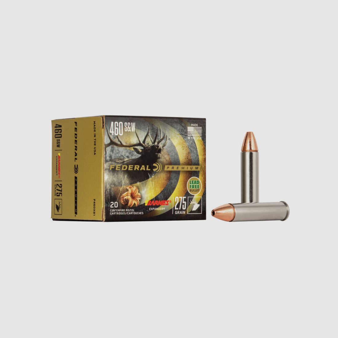 Federal Premium Barnes Expander .460 S&W 275GR HP 20 cartridges