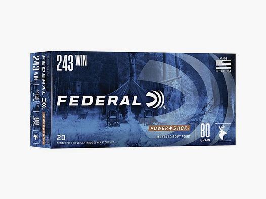 FEDERAL .243 Win. SP Power Shok 5,18g/80gr