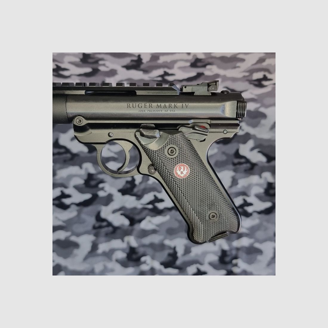 Pistole Ruger Mod. Mark IV Tactical .22 LR mit integriertem Schalldämpfer, Bild 10 von 10