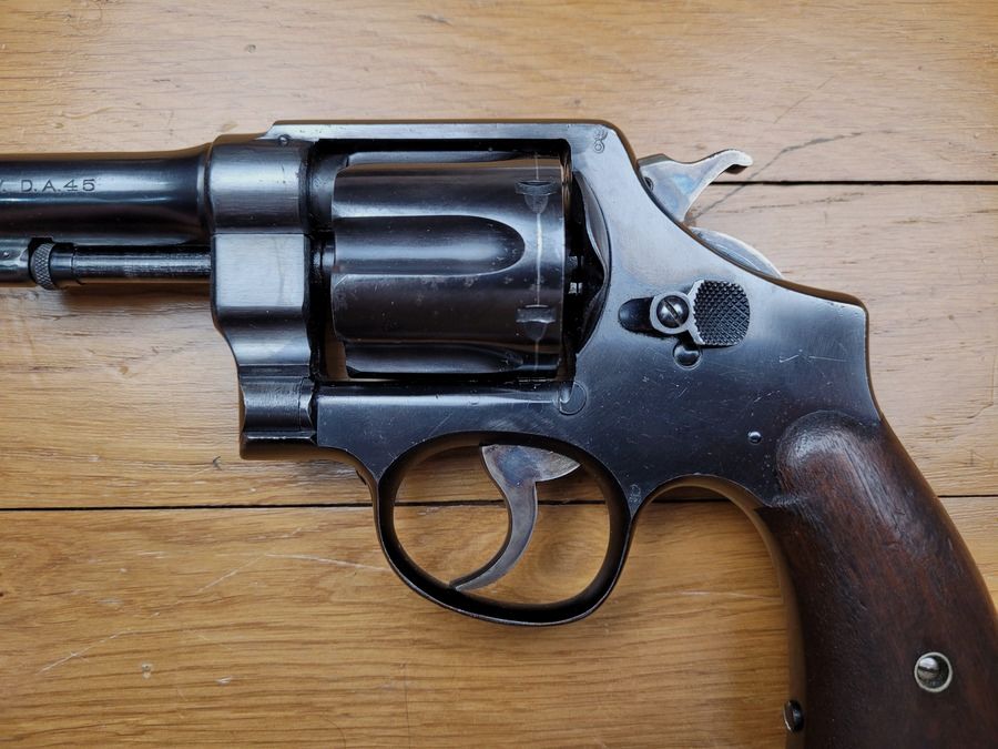 Légendaire revolver Smith&Wesson 1917 – 45 ACP – US PROPERTY – 1ères séries – État musée, image 4 sur 30