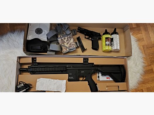 Softair Gewehr und Pistole Set 