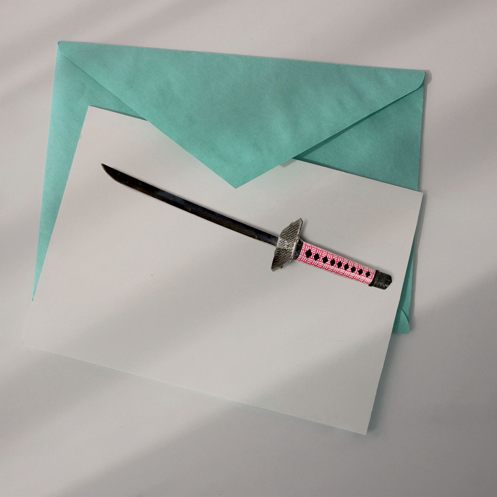 Katana mit Scheide und Ständer - Brieföffnerversion | 93231