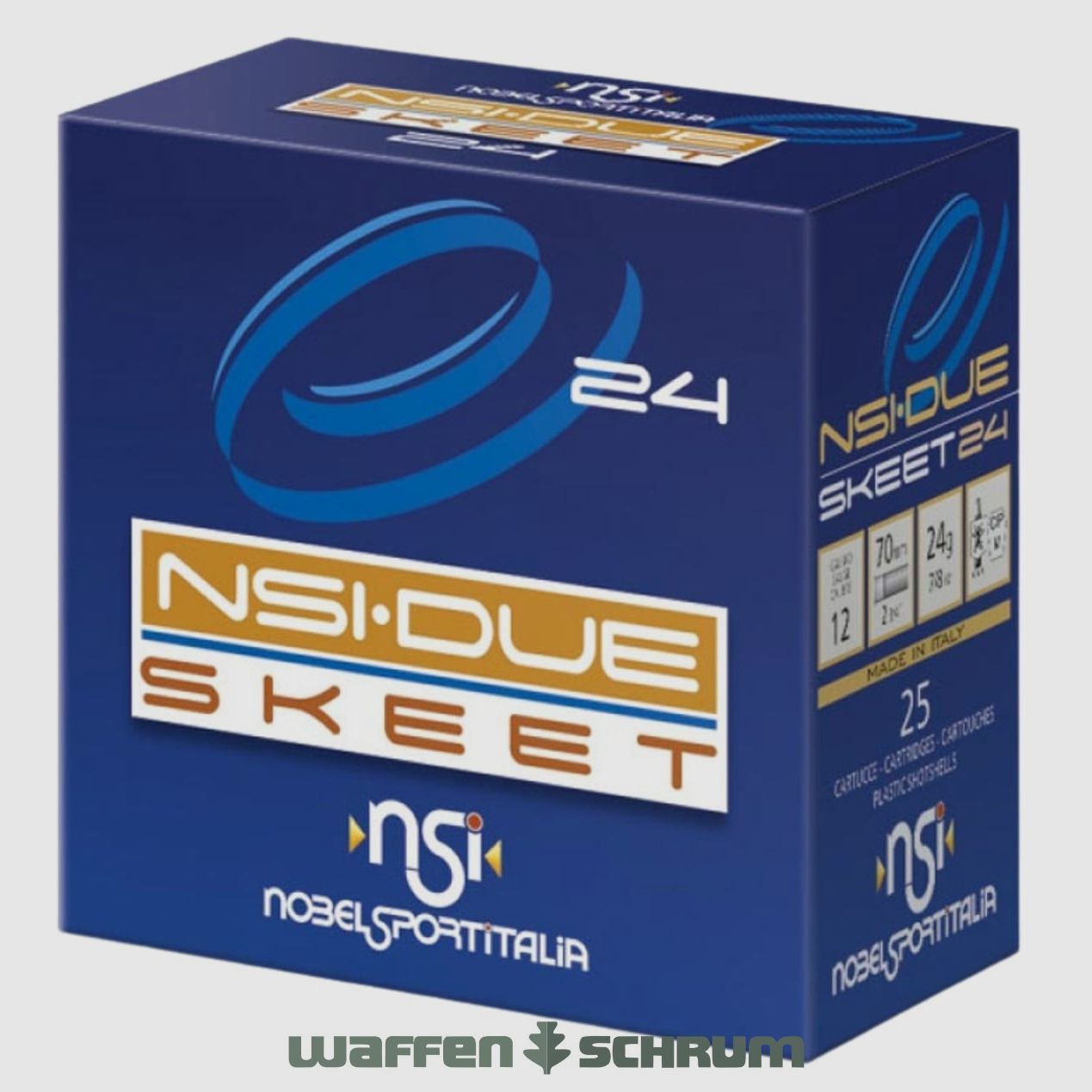 Nobel Sport Italia 12/70 DUE Skeet T9,5 2,0mm - 24g