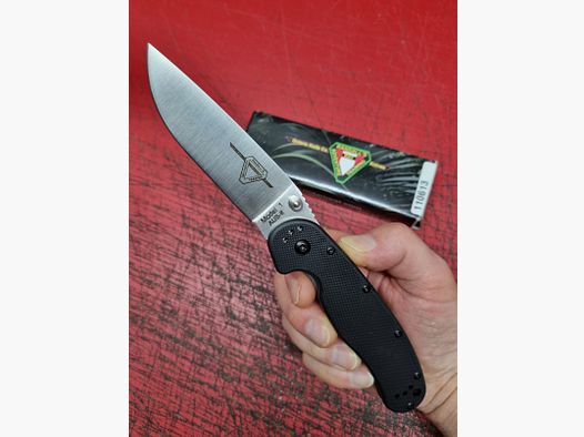Cuchillo de bolsillo ONTARIO RAT FOLDER BLACK AUS 8 acero