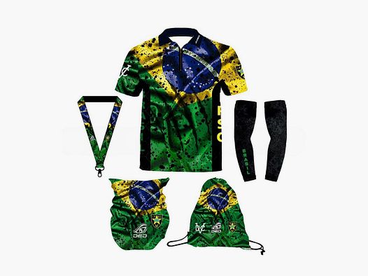 DED Sportswear Set IPSC Brasil Theme, size: 7XL, Custom Name: No Name