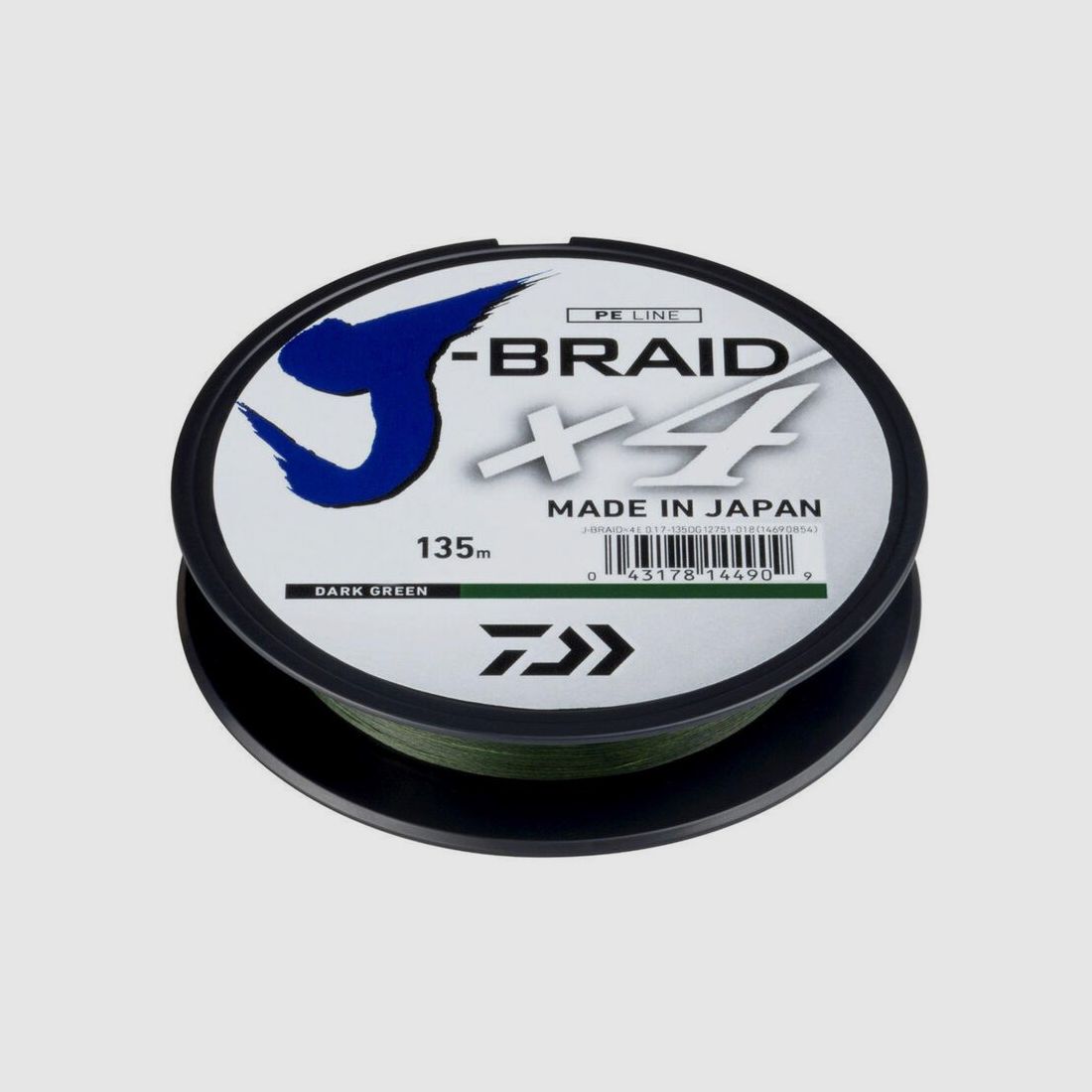 DAIWA J.BRAID DARK GREEN X4 STRANG 135M, Bild 2 von 3