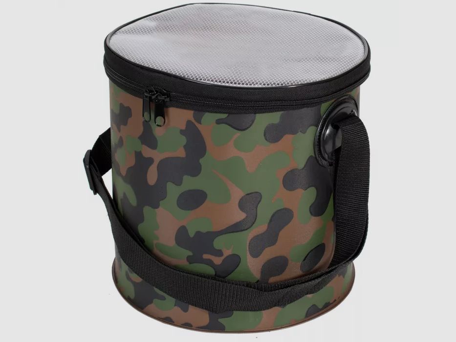 Trendex® Tasche / Eimer / Stacker Rund - 16 Liter - Camouflage