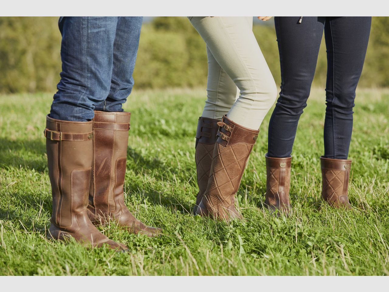 Le Chameau Dames JAMESON Mid Quilted Femme Caramel Lederen Laars, afbeelding 5 van 5