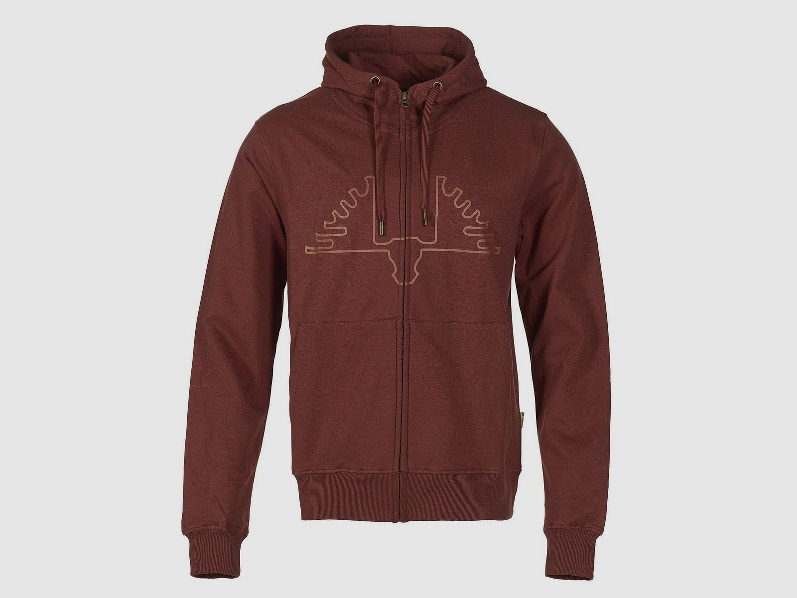 Swedteam Ultra Hoodie con zip da uomo arancione scuro 3XL