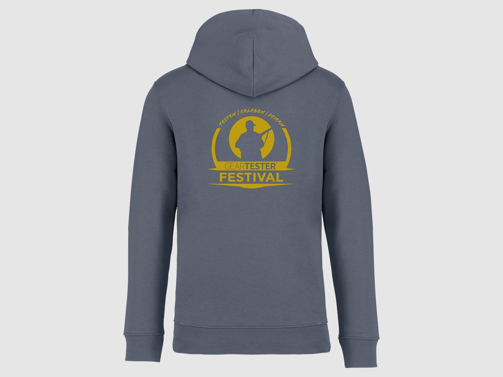 Geartester Festival Bio Hoodie, kleines Logo