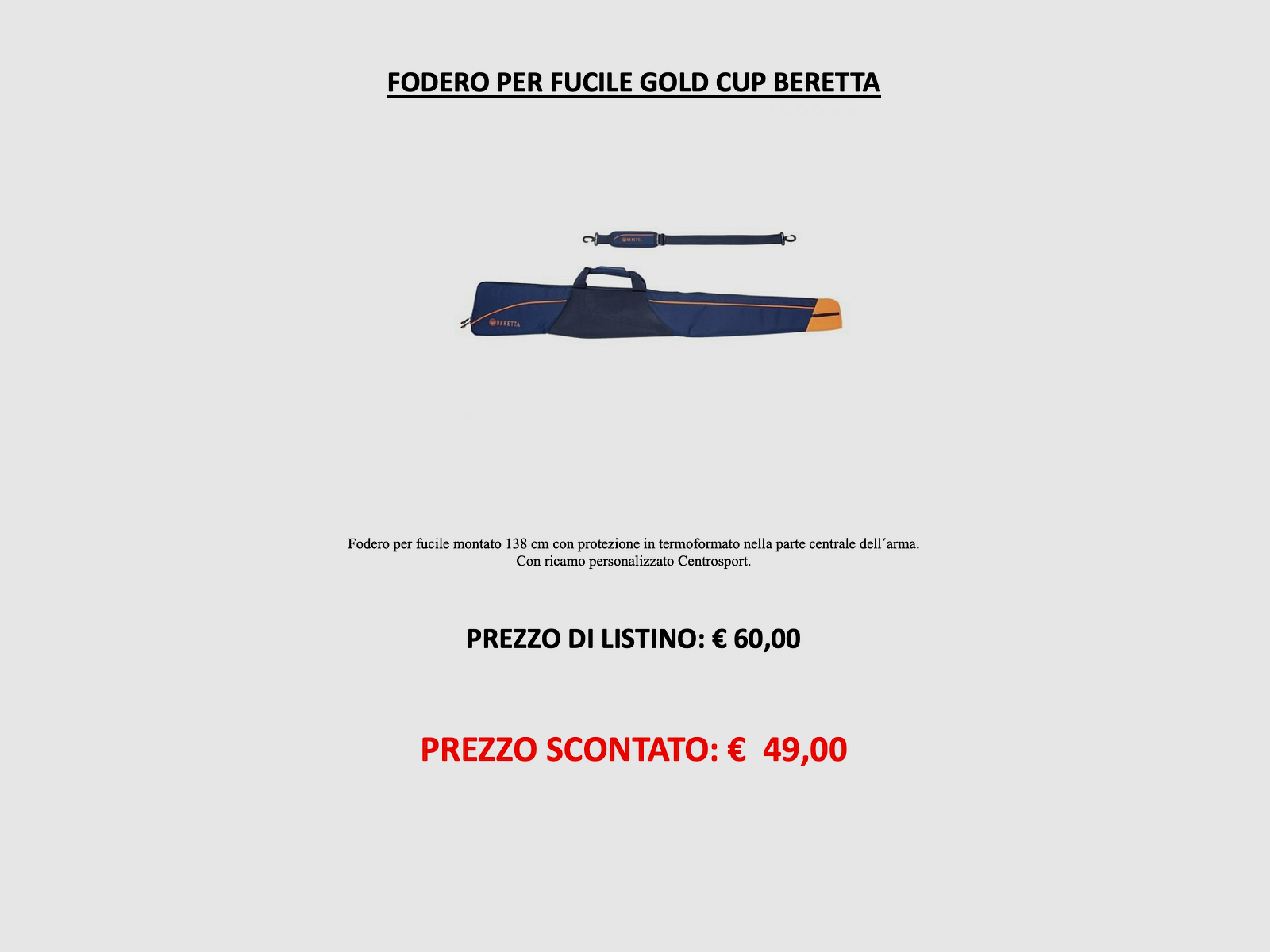 Beretta – Gold Cup Holster pour Fusil, image 2 sur 2