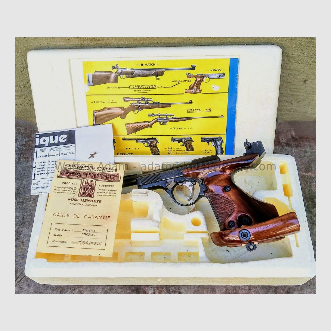 Pistola sportiva unica D.E.S 69