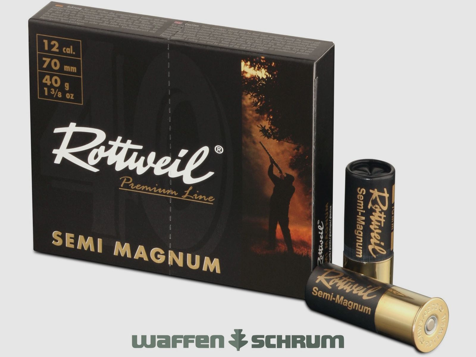 Rottweil Waidmannsheil Semi Magnum 12/70 3,2mm - 40g