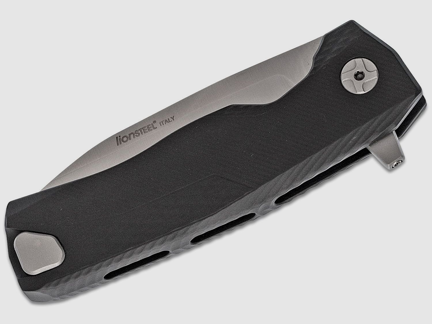 ROK A BS, M390 Satin-Klinge, schwarzer Aluminiumgriff | 97313