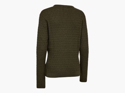 Deerhunter Lady Harrington Kabelgebreide Trui Dames Forest Ember Melange 36