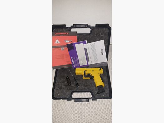 Walther tweety yellow P22Q P 22 Q P22 9mm PAK Schreckschuss SRS Pistole Gas Schreckschusspistole