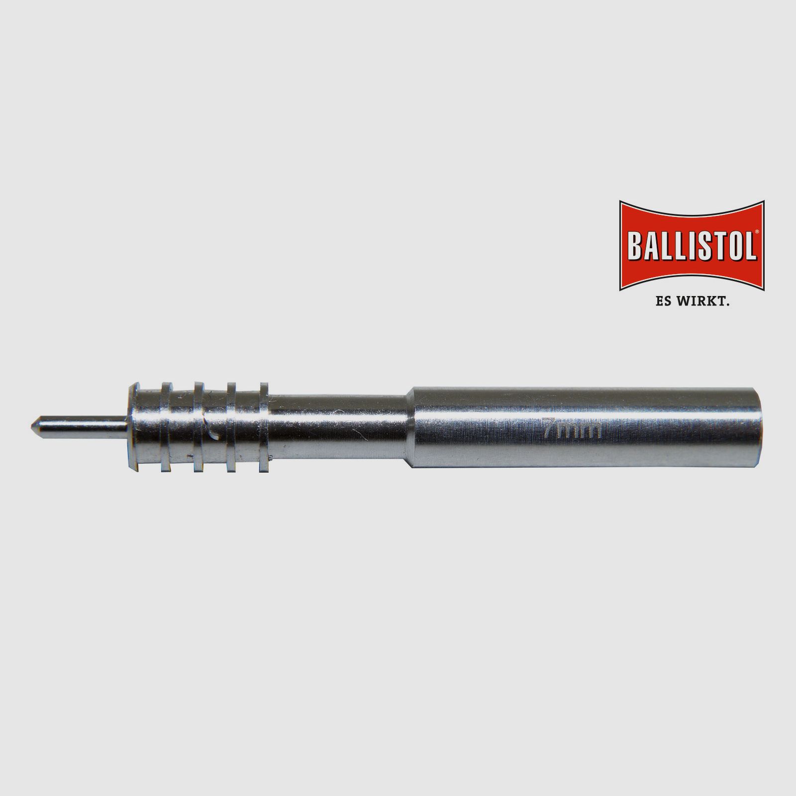 Adaptador de parche Ballistol de aluminio, Ø 7,0 mm (rosca interna de 1/8")