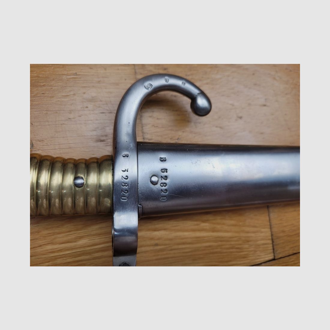 Sehr schöne Chassepot-Bajonett für Gewehr Modell 1866 – Kaiserliche Manufaktur Châtellerault – April 1870 – mit Nummer – TBE ++, Bild 1 von 13