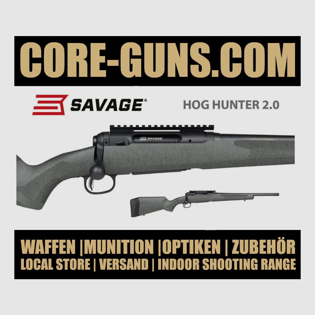 Savage Hog Hunter 2.0 Fucile a ripetizione Calibro 308Win *EWB Obbligatorio RRP: 999€