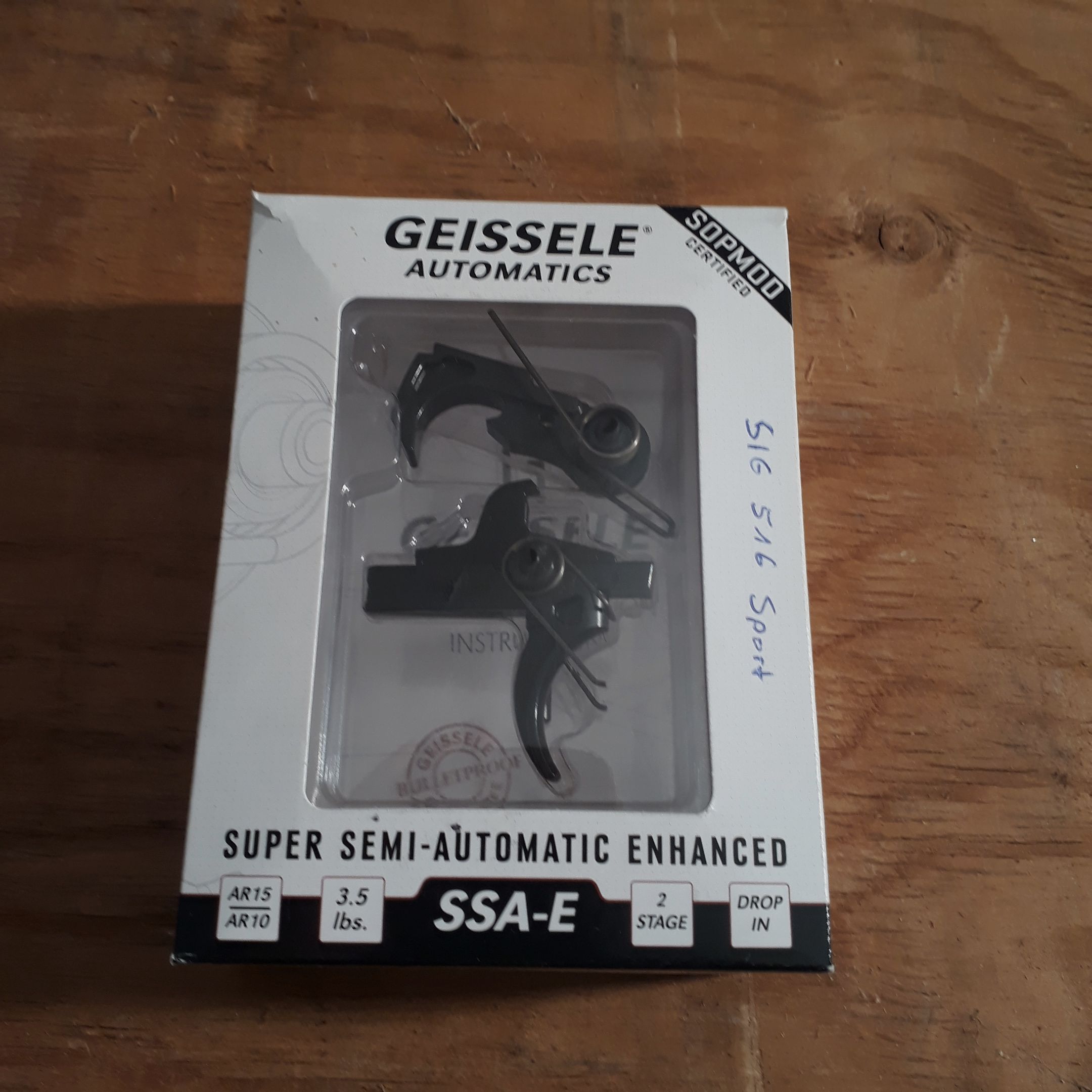 Like new - SIG SAUER 516 Patrol Sport with Geissele SSA-E trigger, .223 rem