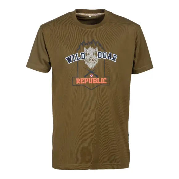Tee Shirt Percussion Wild Boar Republic II Kaki, image 1 sur 2