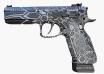 Cryptek Custom Gun: CZ SHADOW 2 CZ Shadow 2 SA/DA noir/bleu 9mm Luger disponible immédiatement, expédition +25€