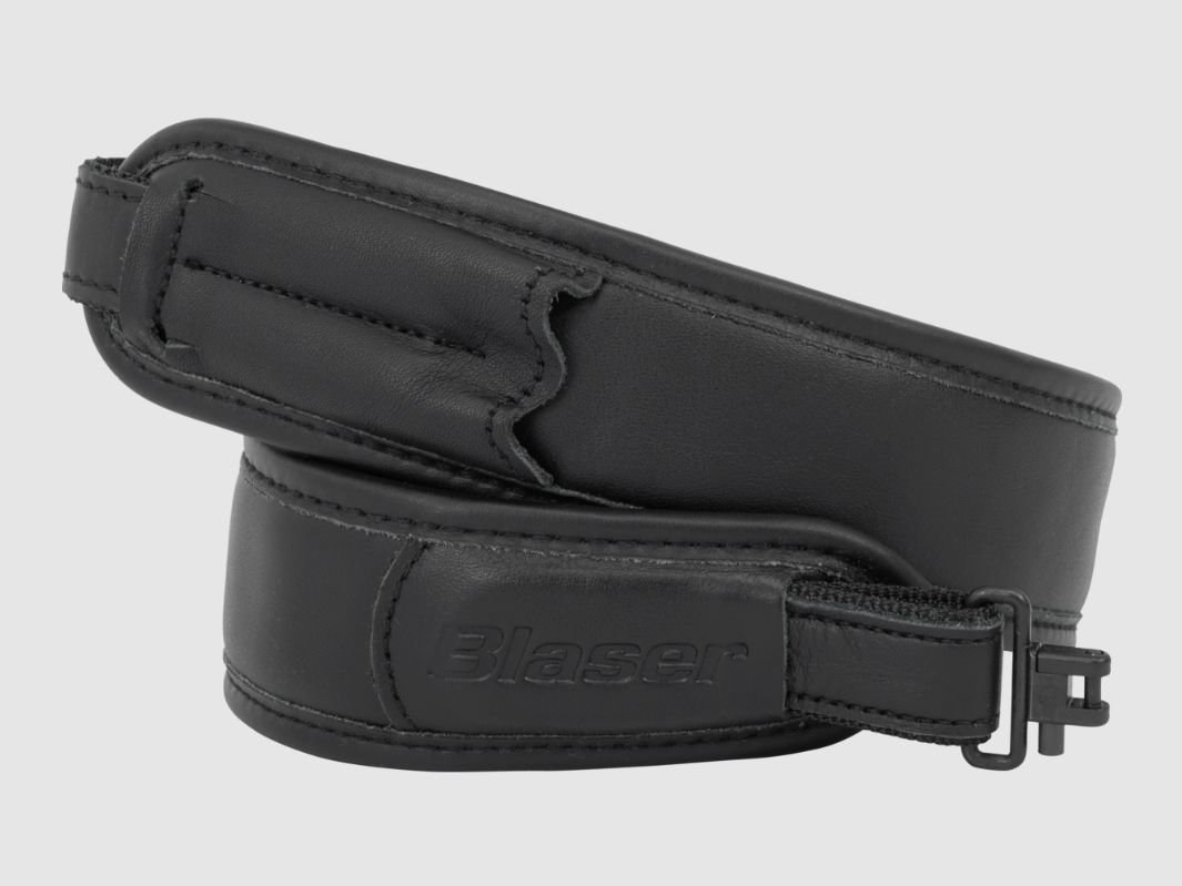 BLASER - Geweerband Leer Zwart