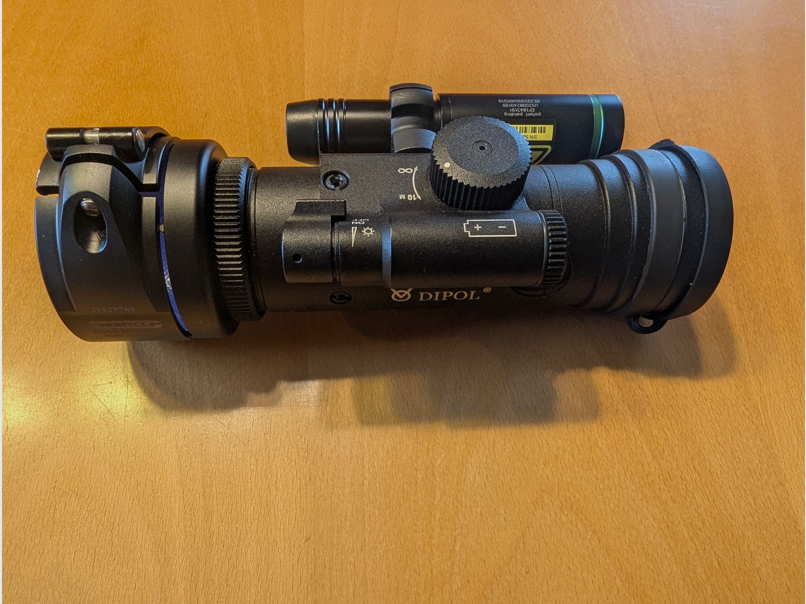 Nachtzichtadapter Dipol DN55XT groen met IR-straler Laserluchs