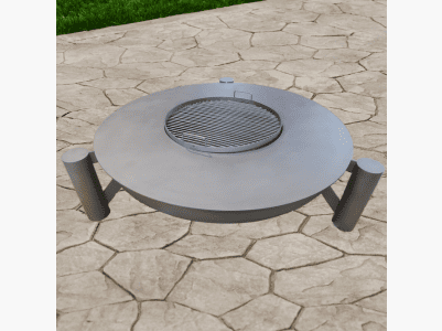 Feuerschale „Eltz" mit Grillring und Grillrost