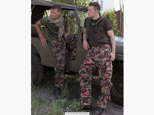 Spodnie wojskowe SZWAJCARSKIE M83 Alpenflag