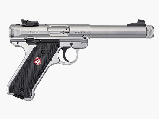 RUGER PISTOL MARK IV TARGET .22 LR 5.5"/13.98CM SATINIZED STAINLESS STEEL